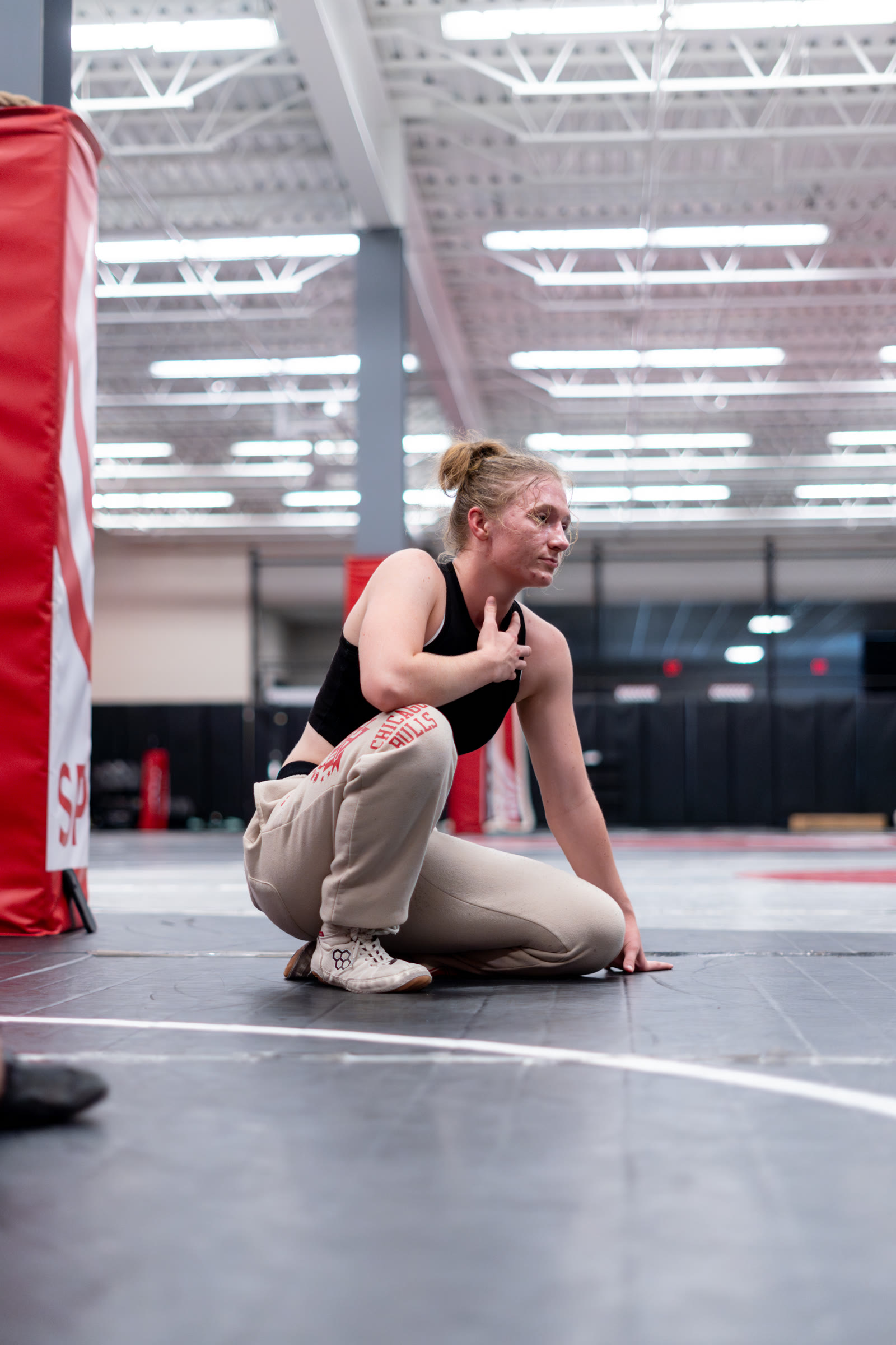 On the mat